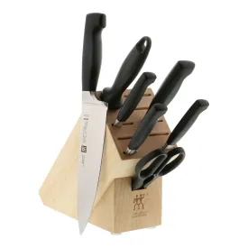 Zwilling Four Star 8pc Anniversary Knife Block Set